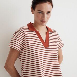 Madewell Textured Crop Polo